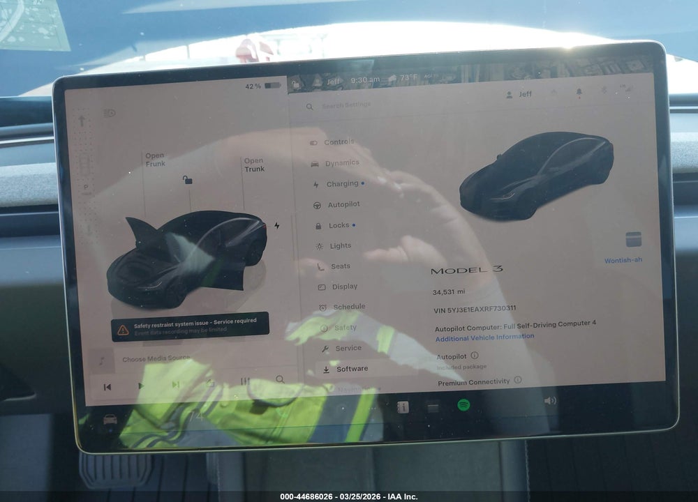 2024 TESLA MODEL 3 LONG RANGE DUAL MOTOR ALL-WHEEL DRIVE/REAR-WHEEL DRIVE VIN: 5YJ3E1EAXRF730311