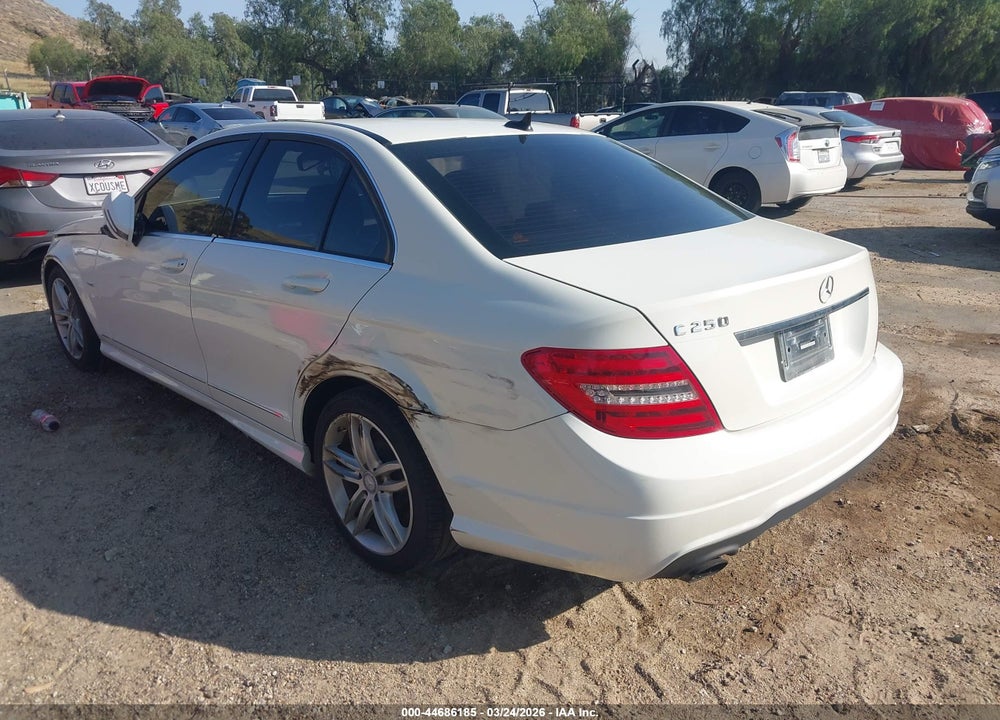 2012 MERCEDES-BENZ C 250 SPORT VIN: WDDGF4HBXCA647004
