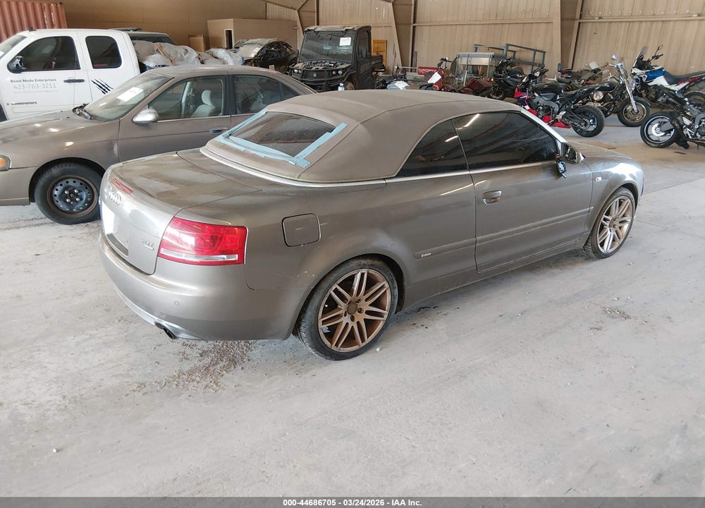 2009 AUDI A4 2.0T CABRIOLET QUATTRO VIN: WAUDF48HX9K010051