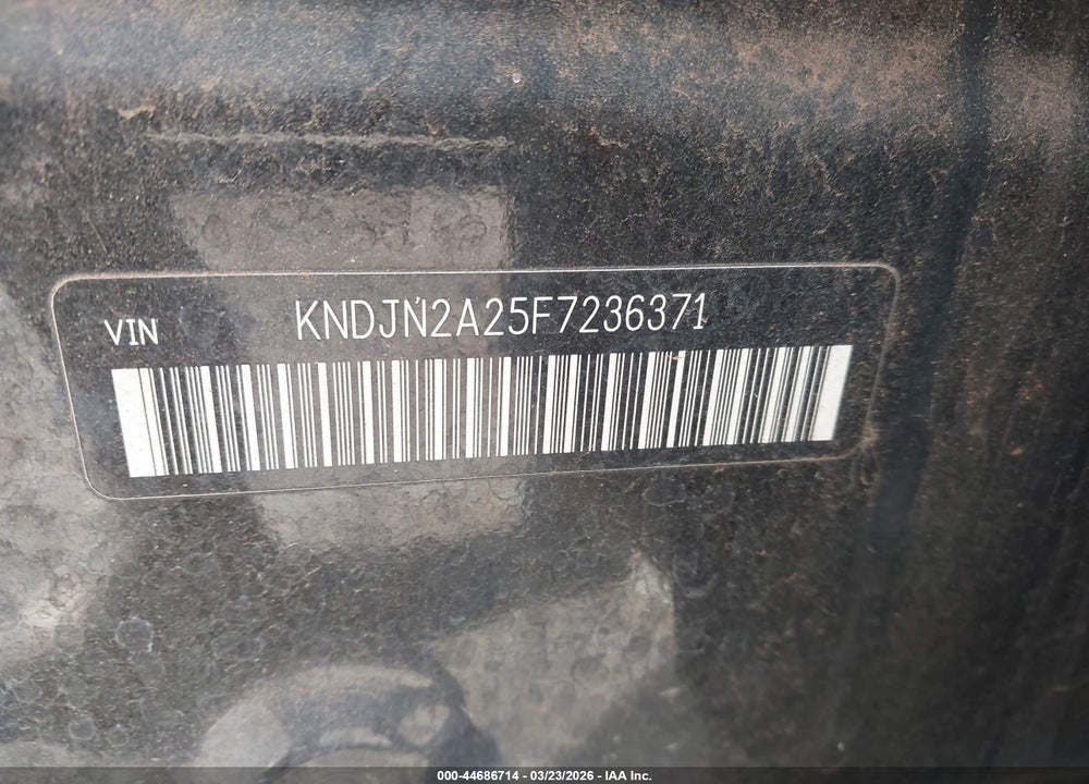 2015 KIA SOUL VIN: KNDJN2A25F7236371