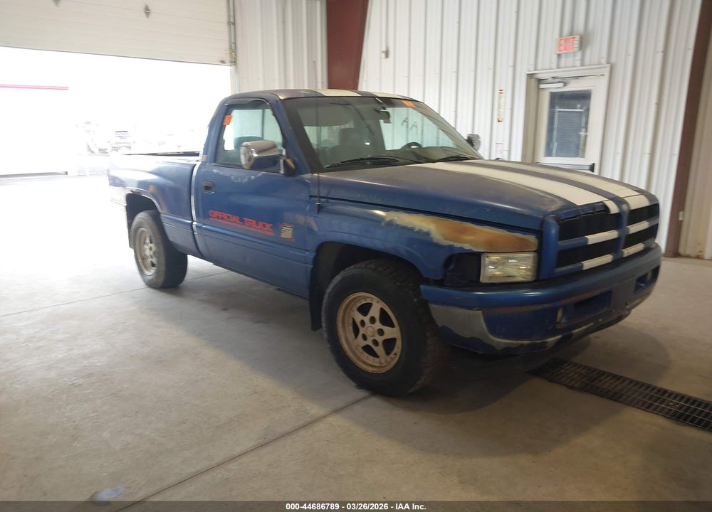 1996 DODGE RAM 1500 VIN: 1B7HC16Z5TS708923
