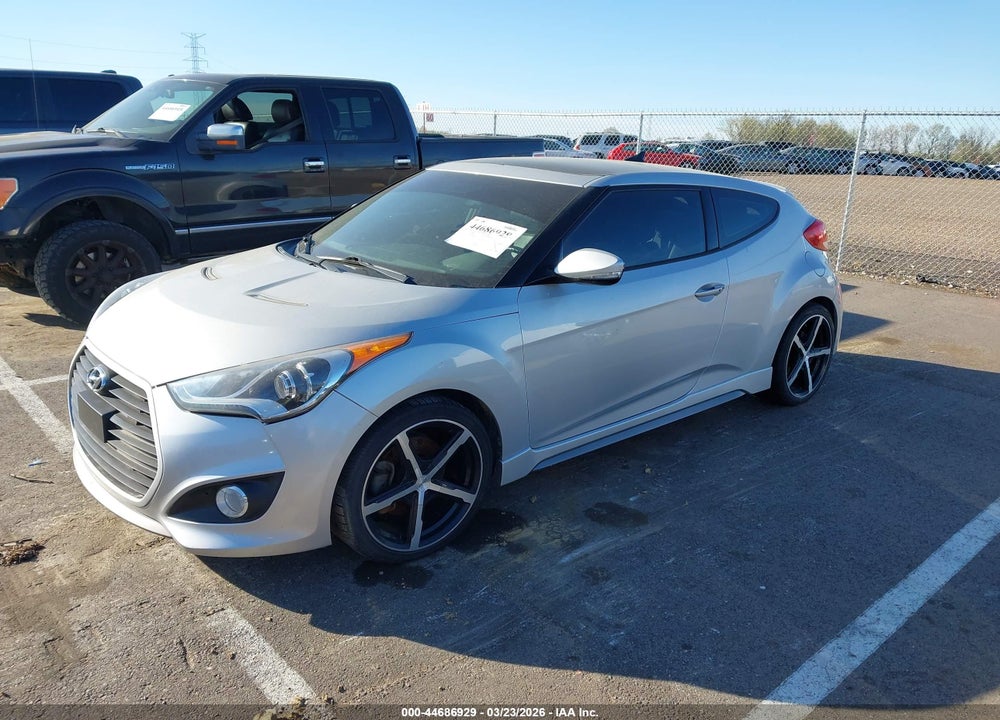 2014 HYUNDAI VELOSTER TURBO W/BLACK VIN: KMHTC6AE3EU185447