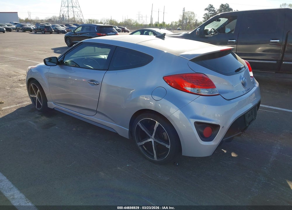 2014 HYUNDAI VELOSTER TURBO W/BLACK VIN: KMHTC6AE3EU185447