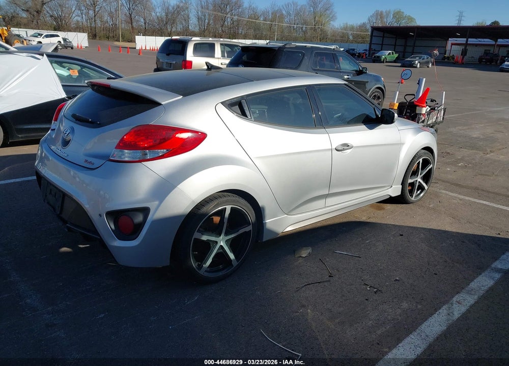 2014 HYUNDAI VELOSTER TURBO W/BLACK VIN: KMHTC6AE3EU185447