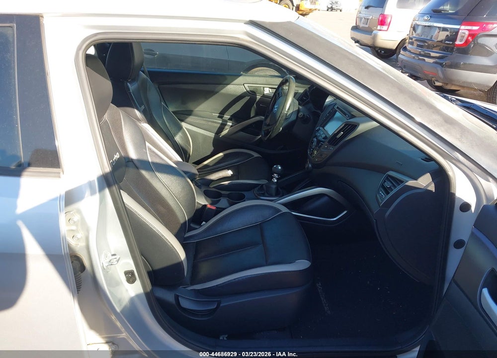 2014 HYUNDAI VELOSTER TURBO W/BLACK VIN: KMHTC6AE3EU185447