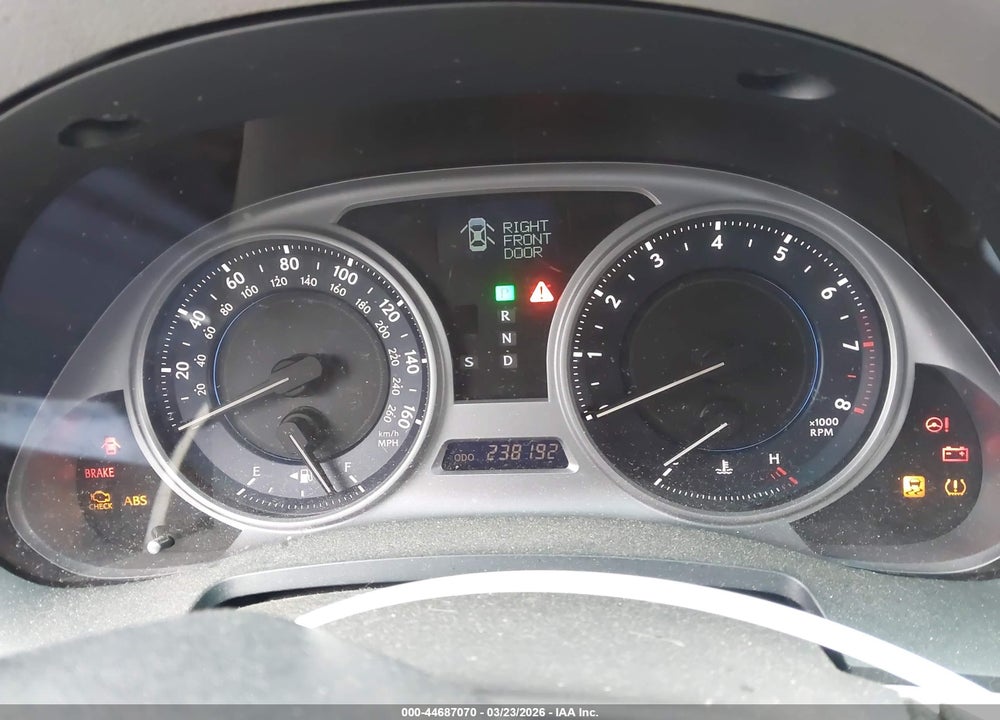 2009 LEXUS IS 350 VIN: JTHBE262692016573