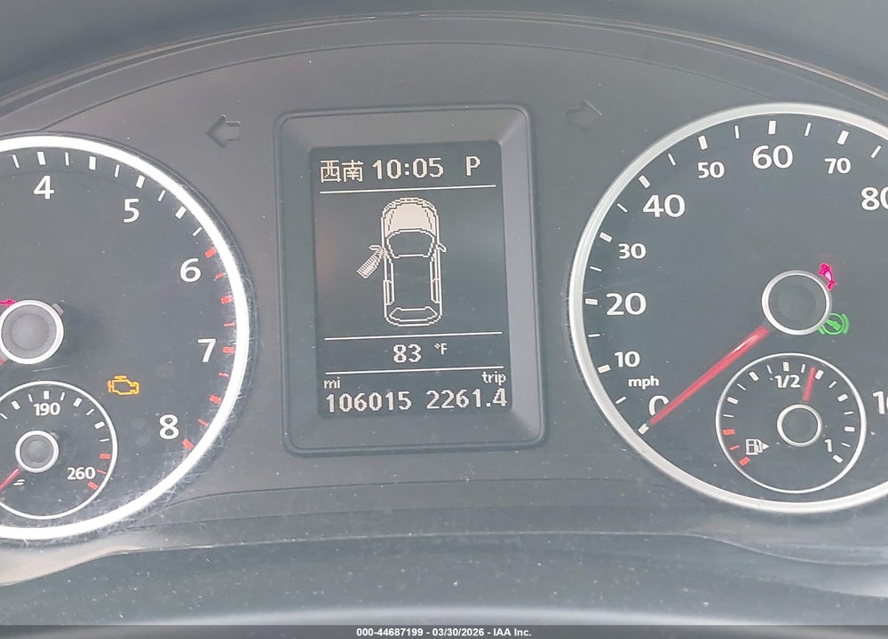 2013 VOLKSWAGEN TIGUAN SE VIN: WVGAV3AX9DW614479