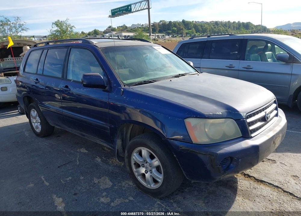 2001 TOYOTA HIGHLANDER V6 VIN: JTEHF21A410003663