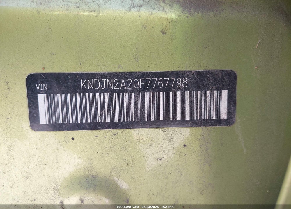 2015 KIA SOUL VIN: KNDJN2A20F7767798