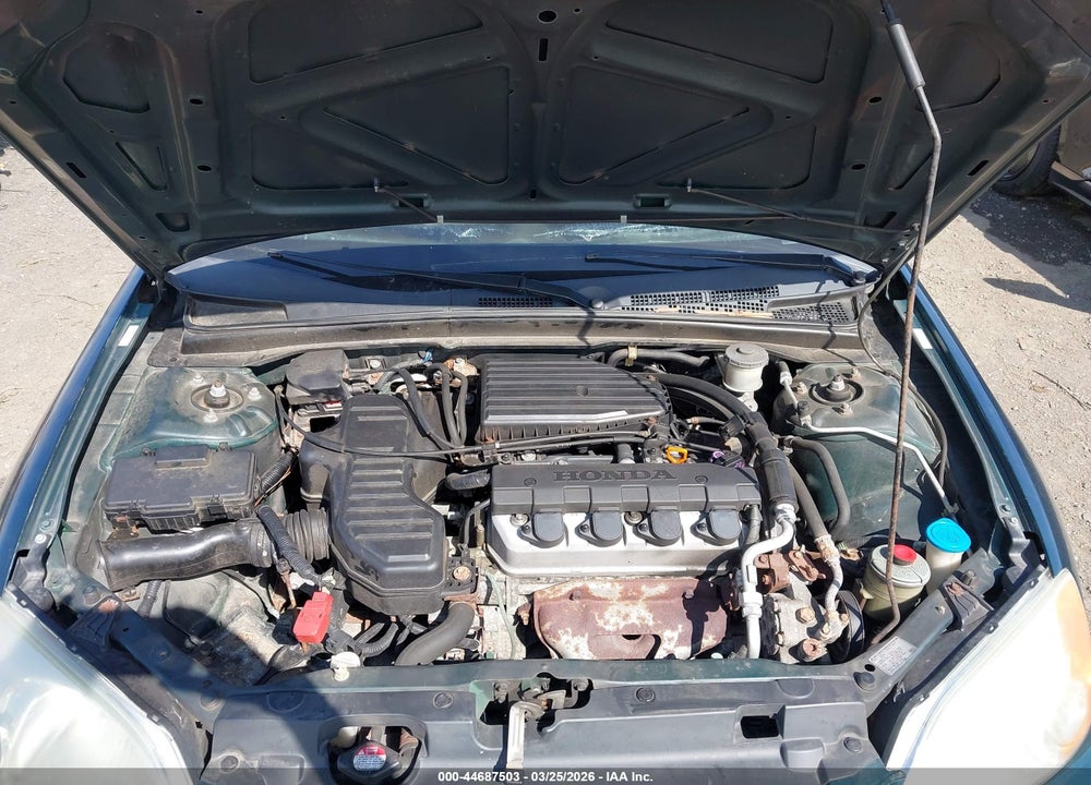2002 HONDA CIVIC LX VIN: 2HGES16512H610711