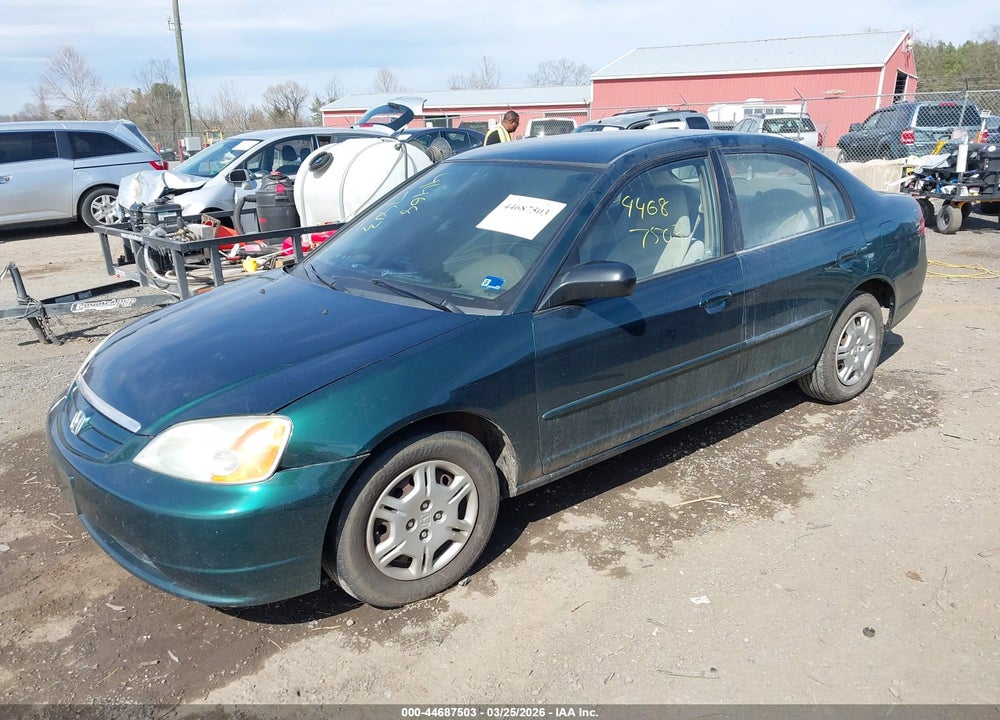 2002 HONDA CIVIC LX VIN: 2HGES16512H610711