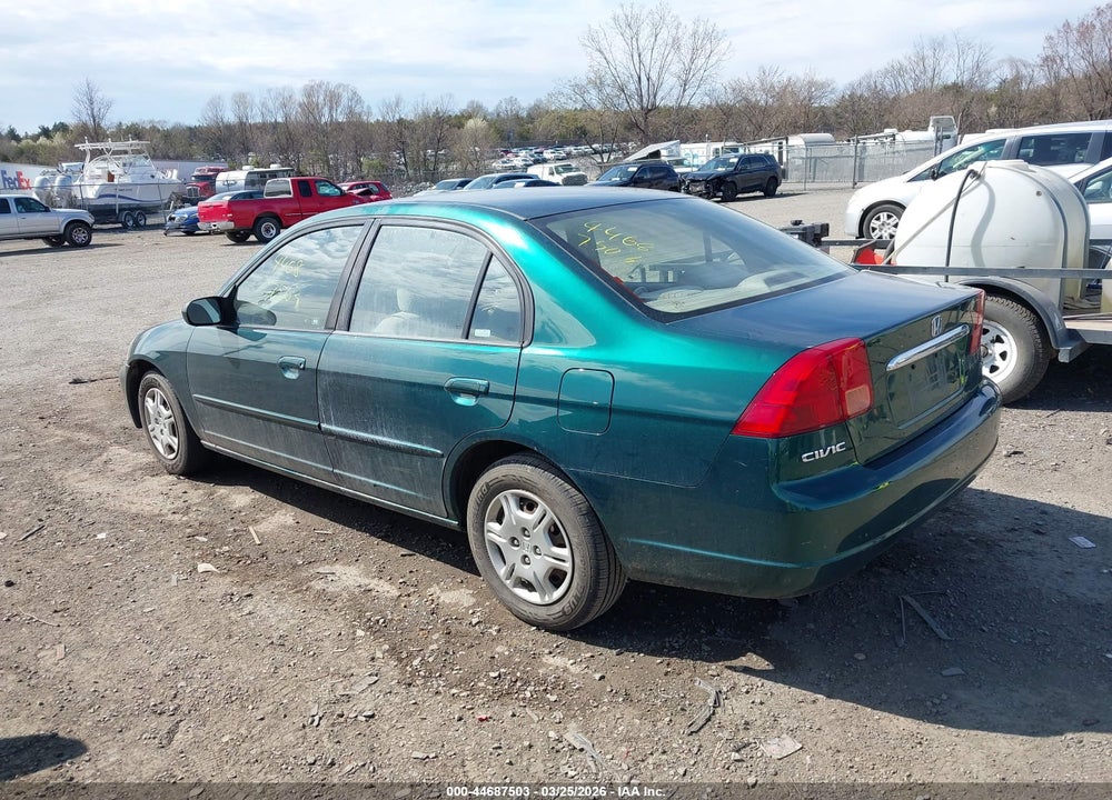 2002 HONDA CIVIC LX VIN: 2HGES16512H610711