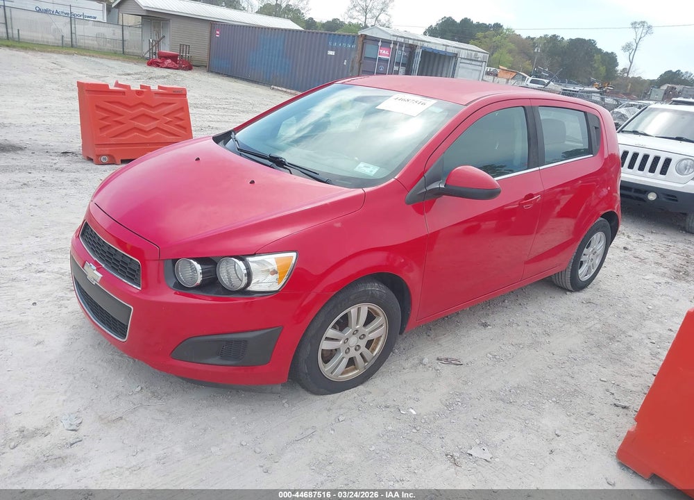 2013 CHEVROLET SONIC LT MANUAL VIN: 1G1JD6SB5D4193201