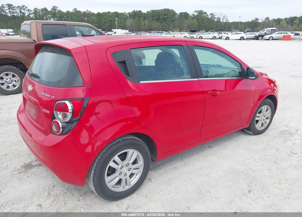 2013 CHEVROLET SONIC LT MANUAL VIN: 1G1JD6SB5D4193201