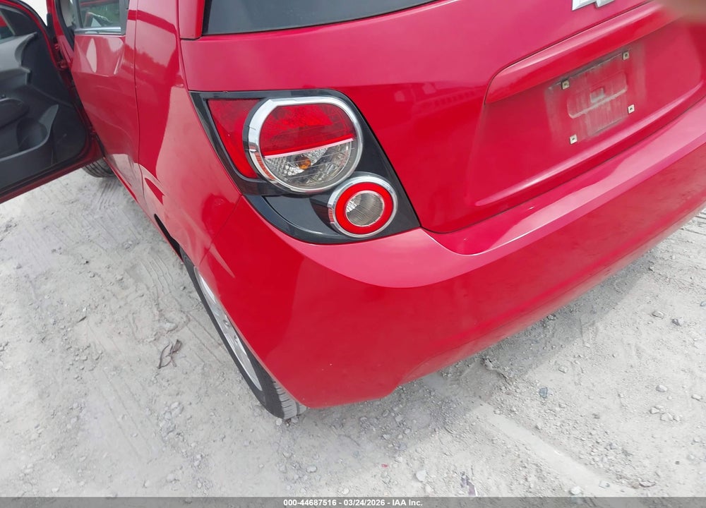 2013 CHEVROLET SONIC LT MANUAL VIN: 1G1JD6SB5D4193201