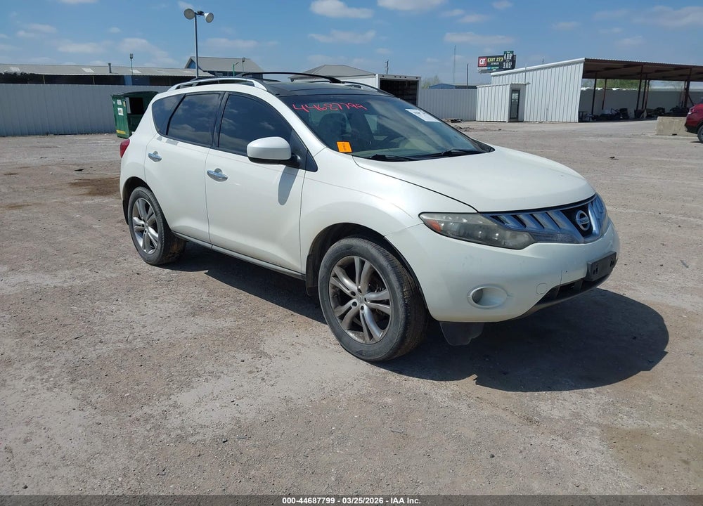 2010 NISSAN MURANO LE VIN: JN8AZ1MW3AW122501