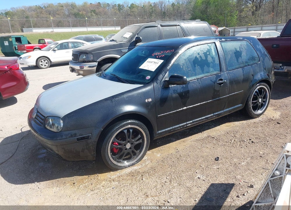 2001 VOLKSWAGEN GOLF GL VIN: 9BWBT61J214066303