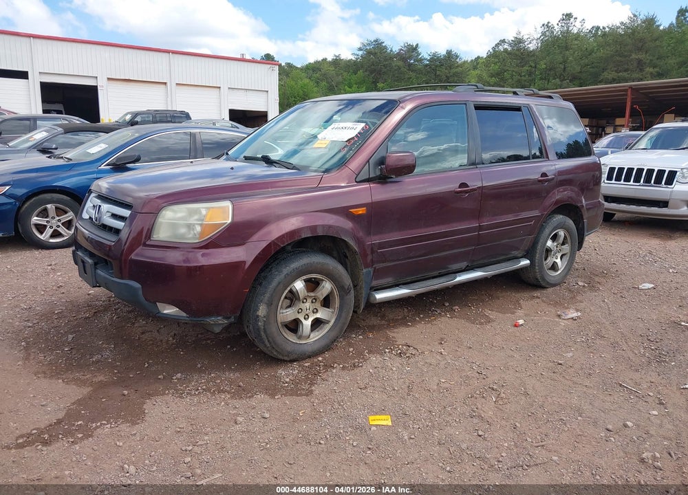 2007 HONDA PILOT EX-L VIN: 2HKYF18567H501110