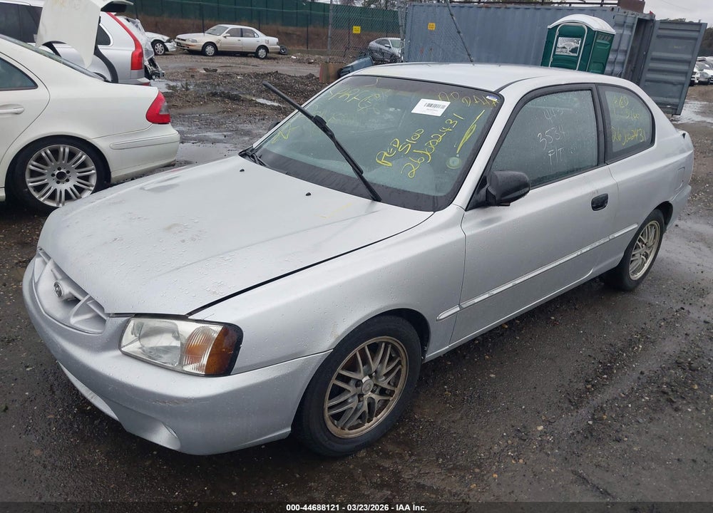 2001 HYUNDAI ACCENT GS VIN: KMHCG35C51U140323