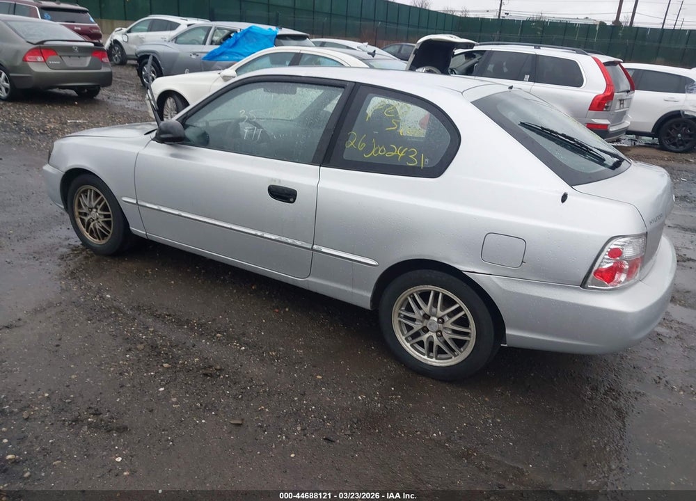 2001 HYUNDAI ACCENT GS VIN: KMHCG35C51U140323