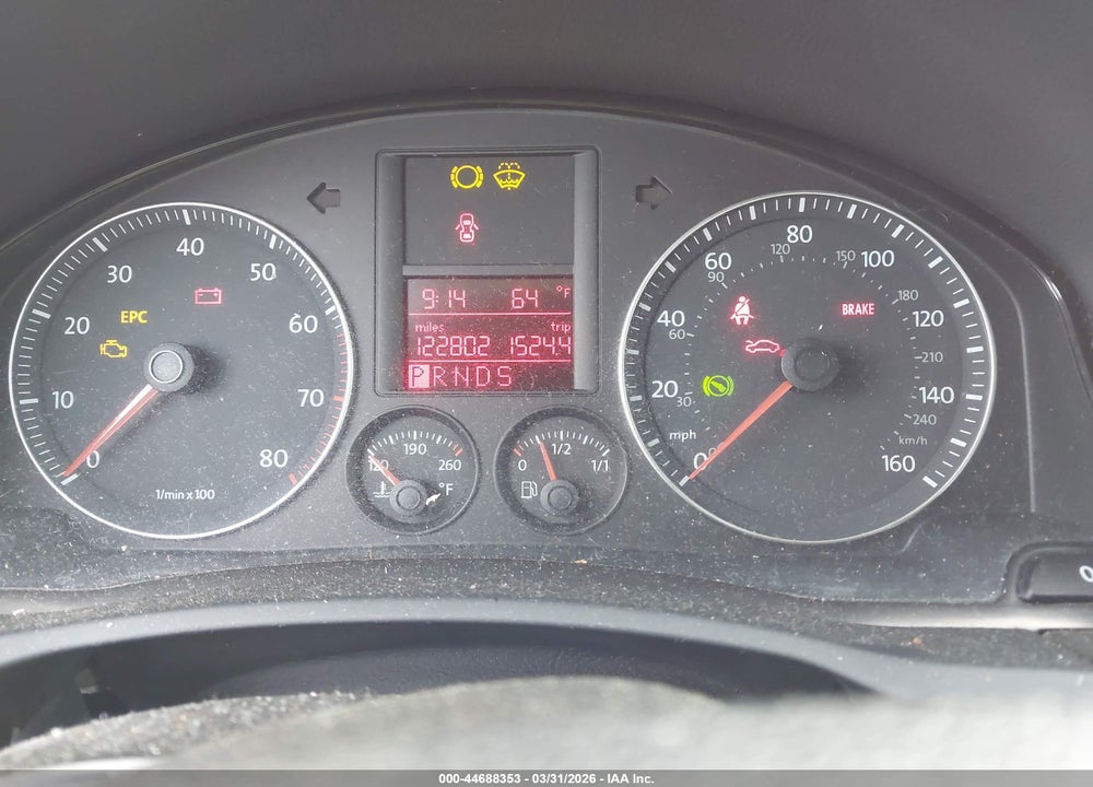 2008 VOLKSWAGEN JETTA S VIN: 3VWHM71K38M020331