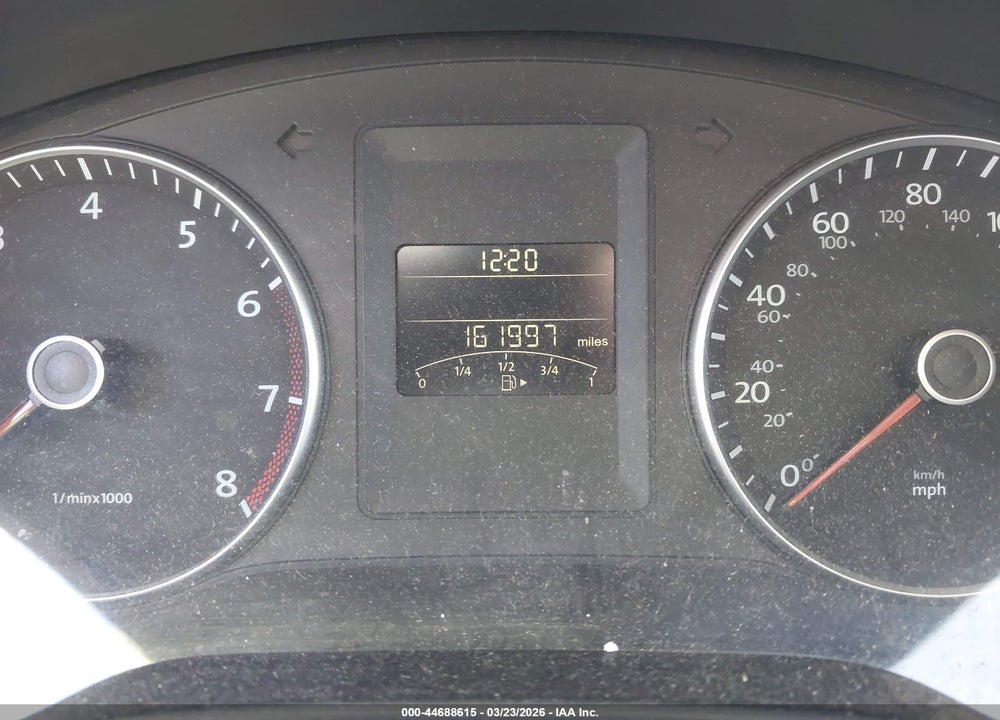 2012 VOLKSWAGEN JETTA 2.5L SE VIN: 3VWDP7AJ3CM372637
