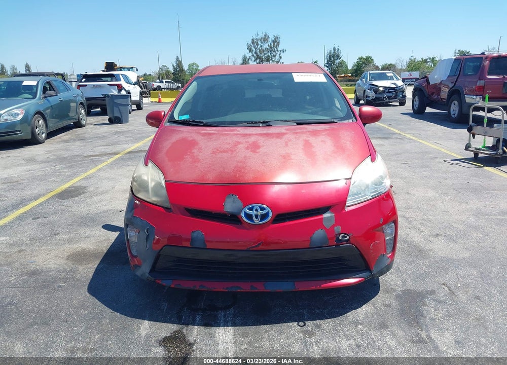 2012 TOYOTA PRIUS THREE VIN: JTDKN3DU7C1522096