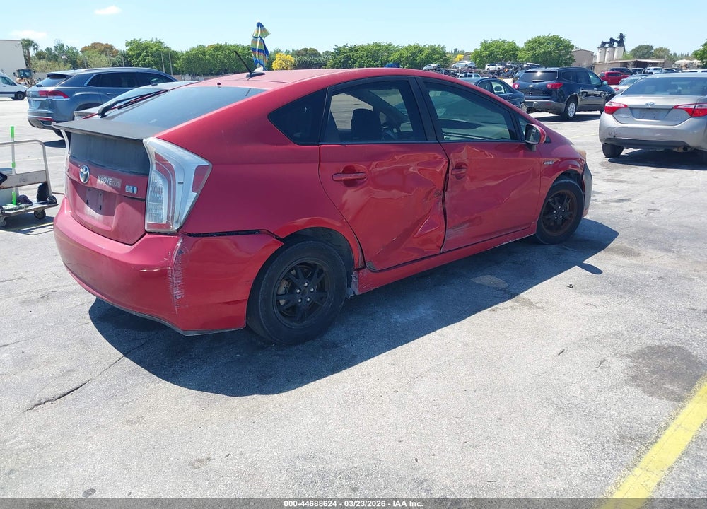 2012 TOYOTA PRIUS THREE VIN: JTDKN3DU7C1522096