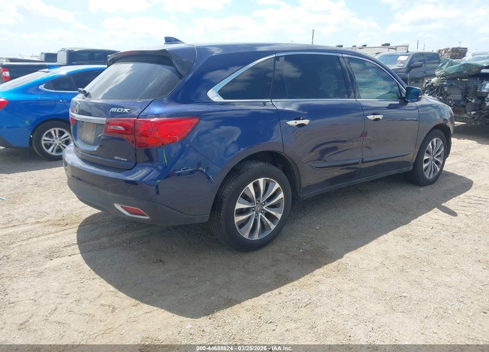 2014 ACURA MDX TECHNOLOGY PACKAGE VIN: 5FRYD4H41EB040486