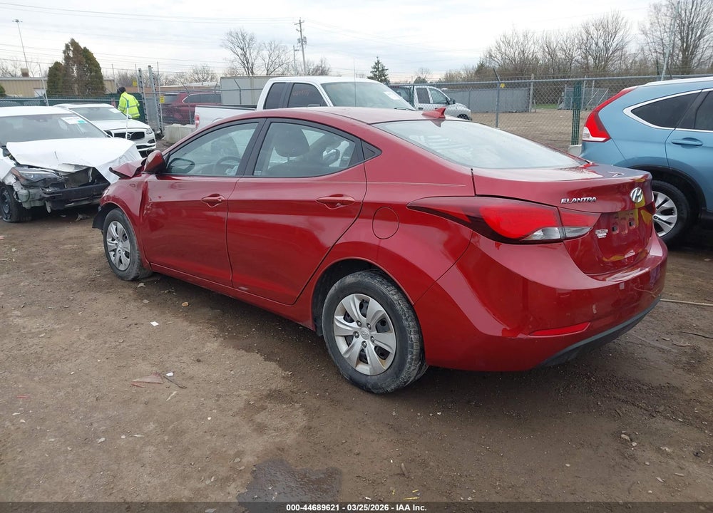 2016 HYUNDAI ELANTRA SE VIN: 5NPDH4AE8GH713785