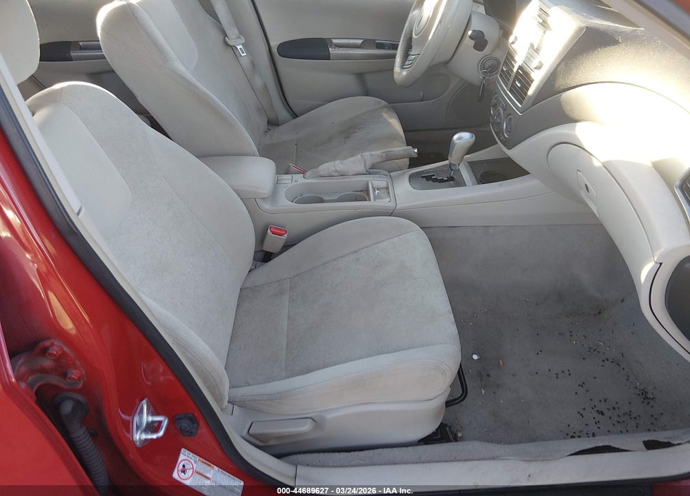 2008 SUBARU IMPREZA 2.5I VIN: JF1GH61668H807803