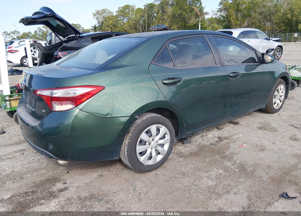 2016 TOYOTA COROLLA LE VIN: 2T1BURHE9GC715392