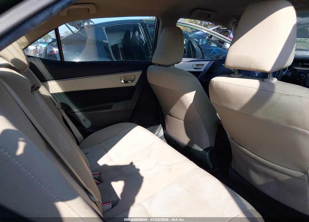 2016 TOYOTA COROLLA LE VIN: 2T1BURHE9GC715392