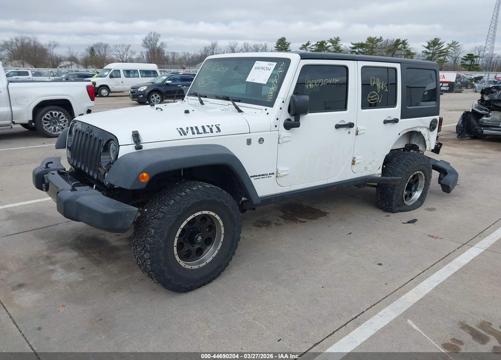 2017 JEEP WRANGLER UNLIMITED WILLY WHEELER 4X4 VIN: 1C4BJWDG8HL532560