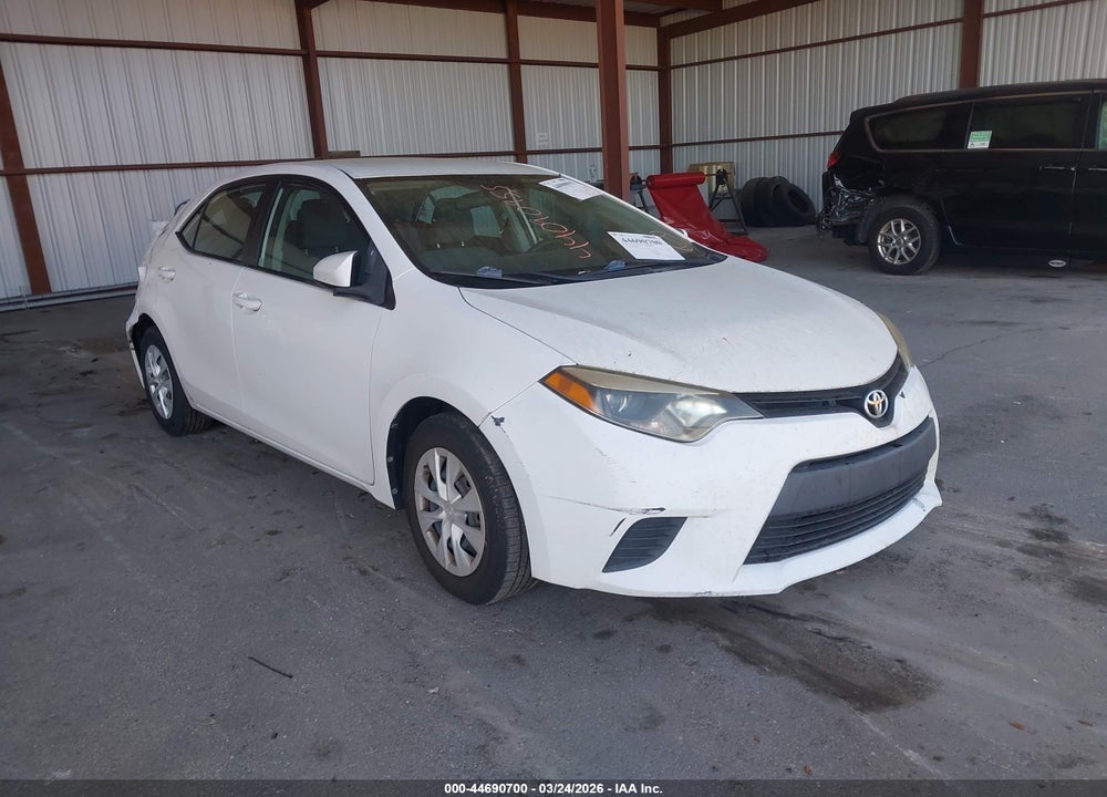 2015 TOYOTA COROLLA L VIN: 2T1BURHE9FC412577