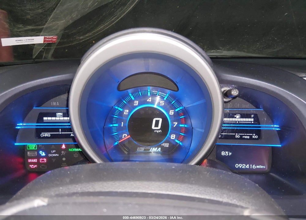 2011 HONDA CR-Z EX VIN: JHMZF1C65BS016177
