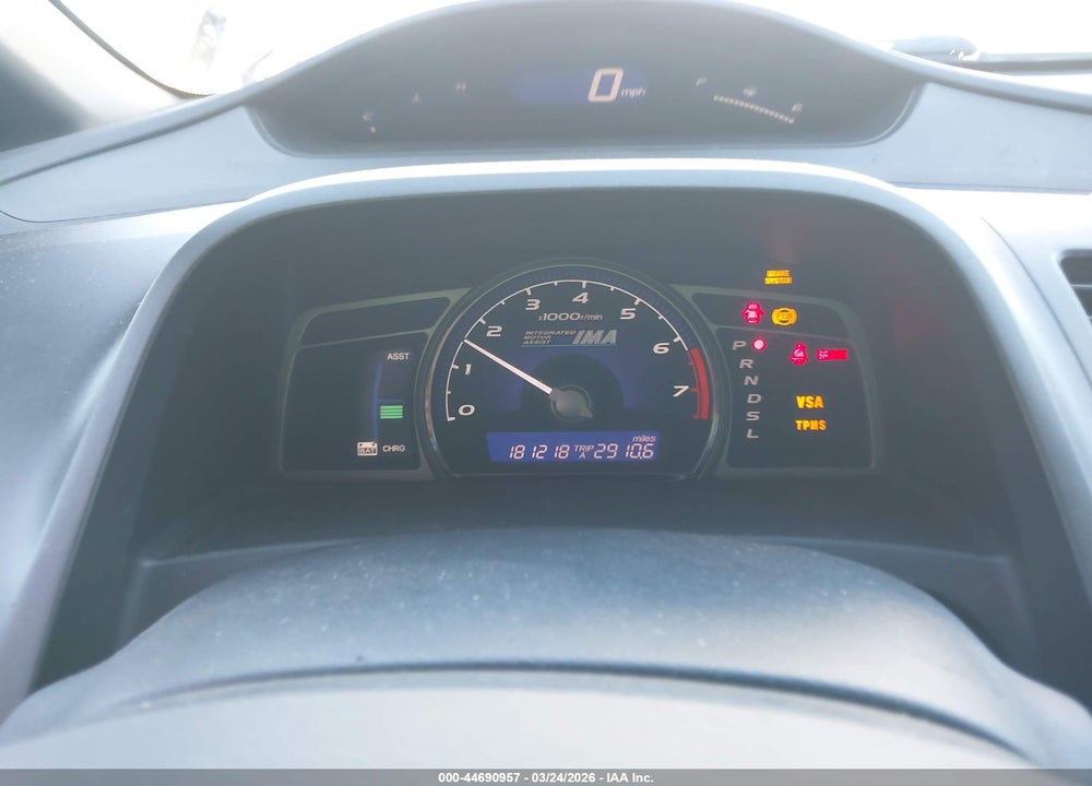 2011 HONDA CIVIC HYBRID VIN: JHMFA3F27BS000343