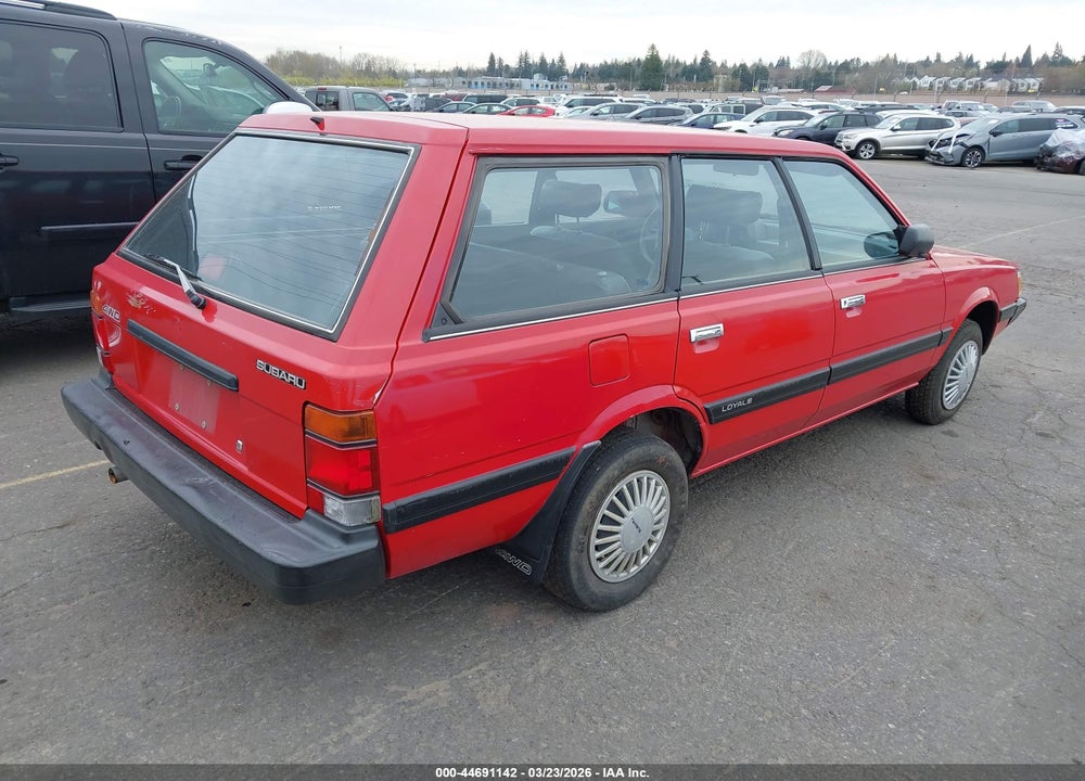 1990 SUBARU LOYALE VIN: JF2AN52B9LD405810