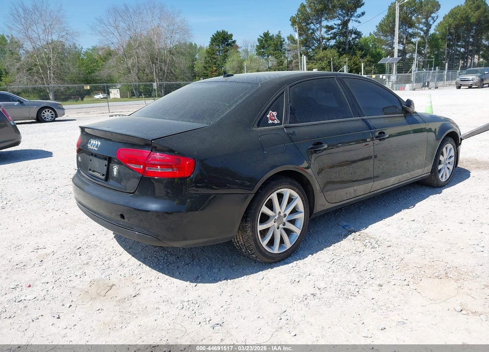 2013 AUDI A4 2.0T PREMIUM VIN: WAUAFAFL4DA131875