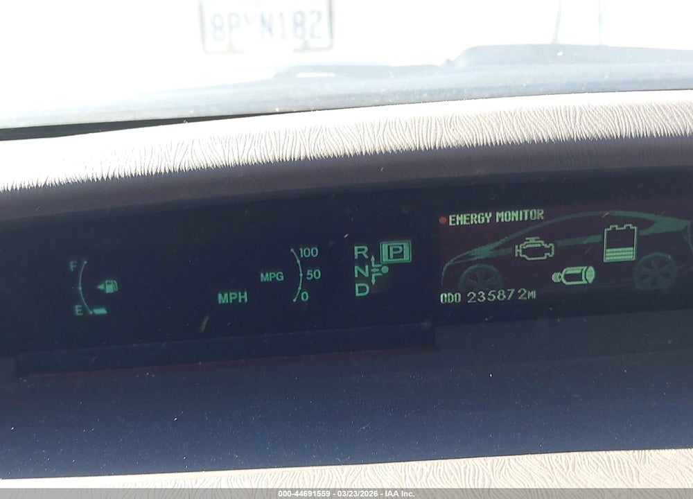2010 TOYOTA PRIUS II VIN: JTDKN3DU5A0109435