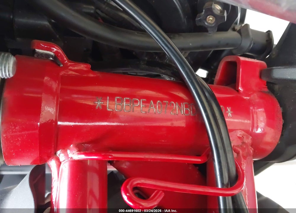 2022 BENELLI TNT135 VIN: LBBPEA072NBD15202