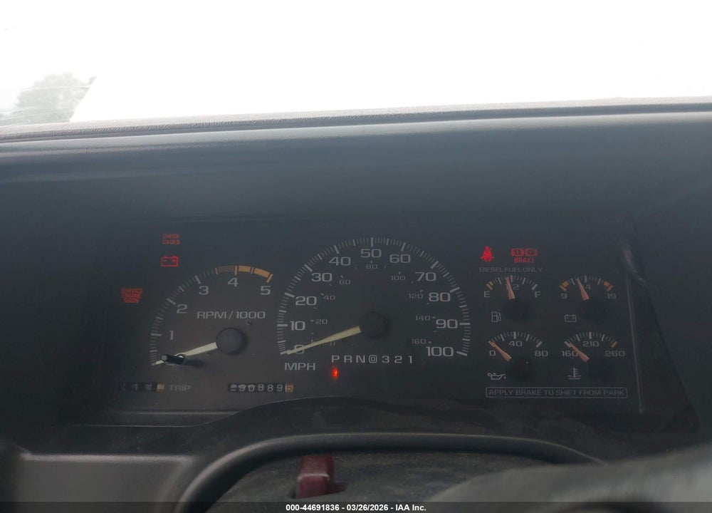 1998 CHEVROLET K2500 FLEETSIDE VIN: 1GCGK29F4WE184317