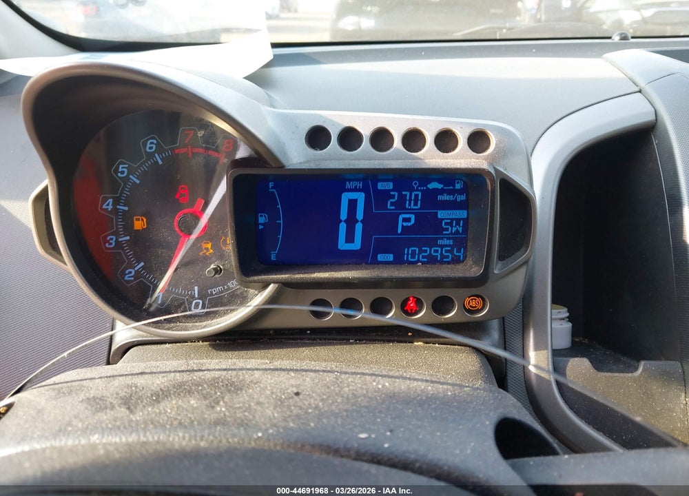 2013 CHEVROLET SONIC LT AUTO VIN: 1G1JC6SH4D4179183