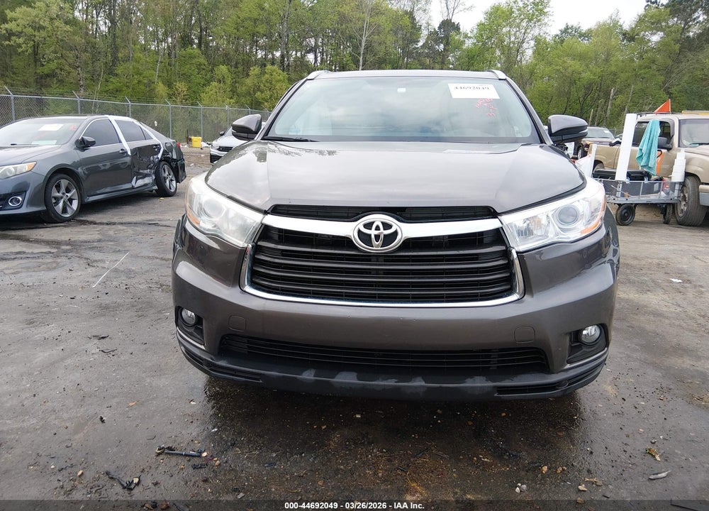 2016 TOYOTA HIGHLANDER XLE V6 VIN: 5TDKKRFHXGS503076