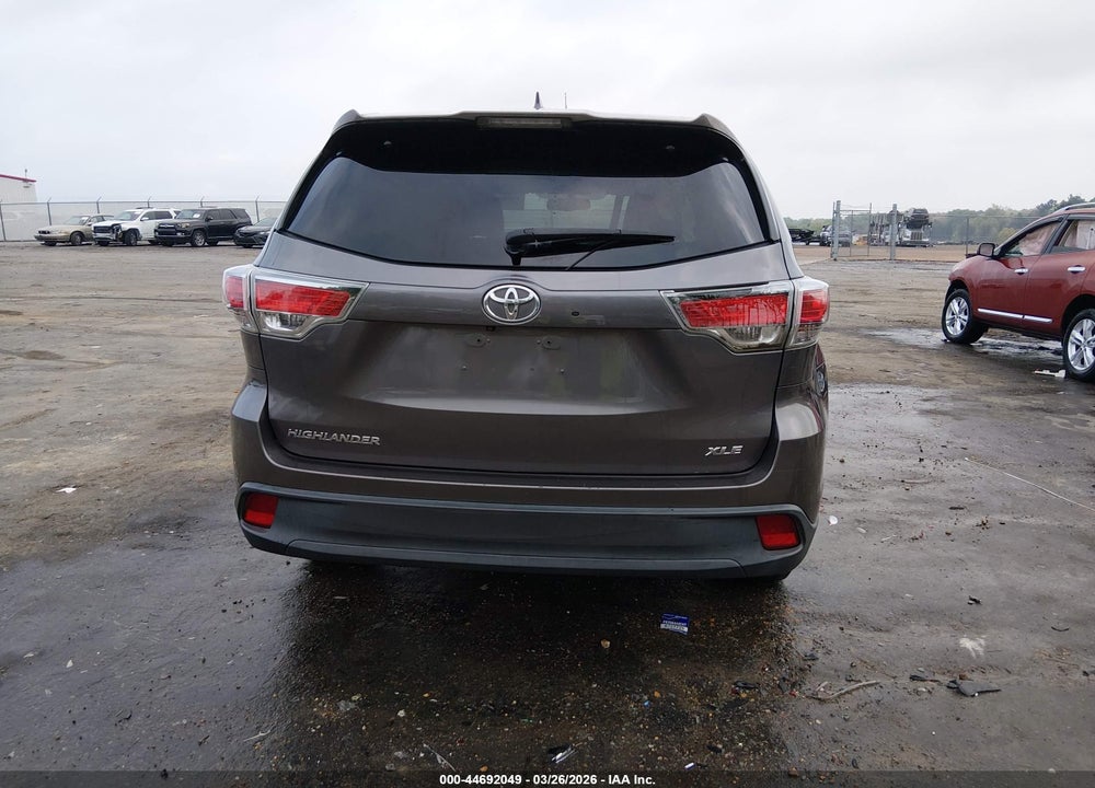 2016 TOYOTA HIGHLANDER XLE V6 VIN: 5TDKKRFHXGS503076