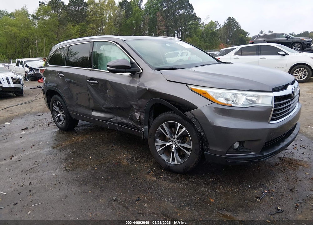 2016 TOYOTA HIGHLANDER XLE V6 VIN: 5TDKKRFHXGS503076