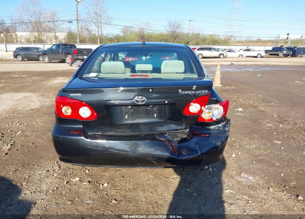 2008 TOYOTA COROLLA LE VIN: 2T1BR32E78C926700