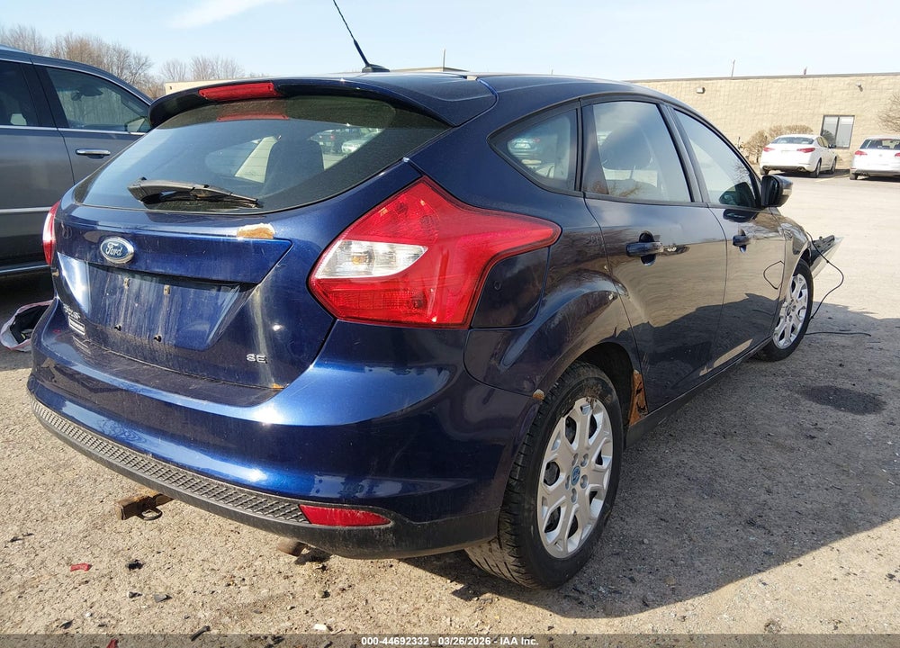 2012 FORD FOCUS SE VIN: 1FAHP3K2XCL161334