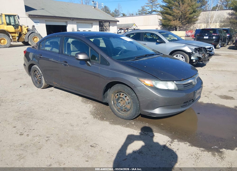 2012 HONDA CIVIC LX VIN: 19XFB2F52CE043477