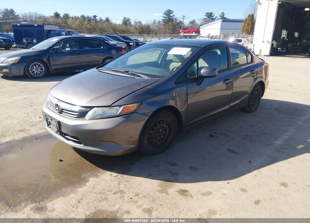 2012 HONDA CIVIC LX VIN: 19XFB2F52CE043477